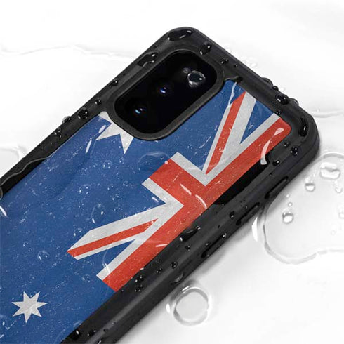 Australia Flag Distressed Galaxy S20 Waterproof Case